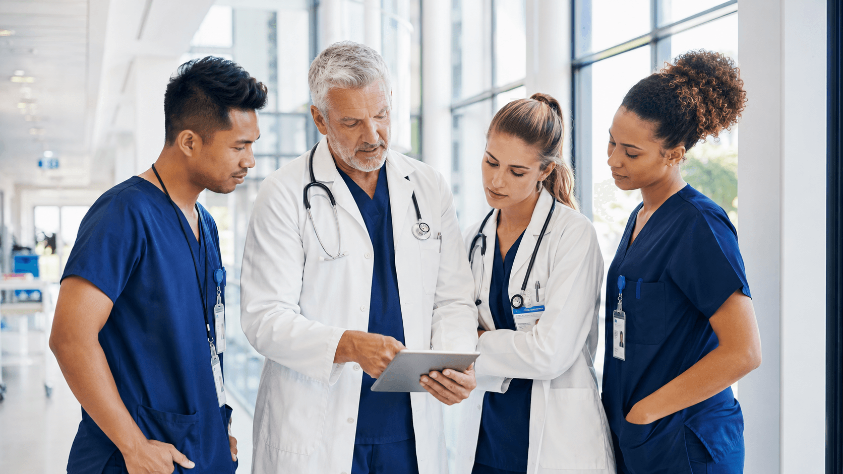 Medical team using Medical Wizard EMR system